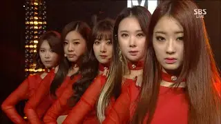 Nine Muses - Glue (Inkigayo 2013.12.08) [4K AI Upscale]