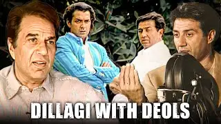 Dharmendra, Sunny Deol & Bobby Deol Together - Dillagi (1999 Film) Golden BTS Featuring The Deols