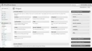 Lesson 13 - Adding Widgets in WordPress