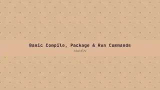 02 Maven Basic Compile, Package and Run Commands [Arabic] [عربي]