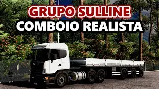 🚨 GRUPO SULLINE NA ESTRADA! COMBOIO PESADO REALISTA | ETS2 AO VIVO