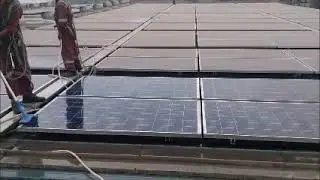 rooftop Solar Panel cleaning Techniques