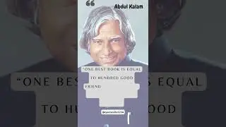 Books or Friends???A Famous quote by A.P.J.Abdul Kalam #shorts #quotes #abdulkalam