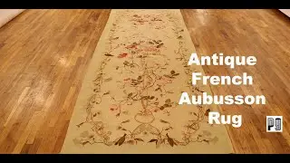 PGNY Antique Carpets & Tapestries - Item #23809 Antique French Aubusson Rug 11'1