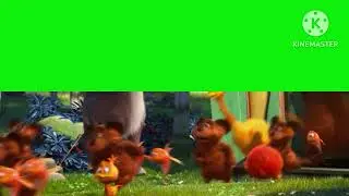 The Lorax Forest Animals Stampede Green Screen 