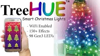 TreeHUE | Smart Christmas Lights with 150+ Effects | App Controlled Christmas Lights