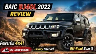 BAIC BJ40L 2022 Black Review | Powerful 4x4 SUV 🔥 Luxury Interior & Off-Road Beast
