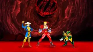 Marvel vs Capcom 2: Rogue, Wolverine, and Captain Commando arcade playthrough