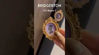 Bridgerton Inspired Fridge Magnet DIY | Regency Aesthetic ✨ #diy #bridgerton #netflix #roomdecor