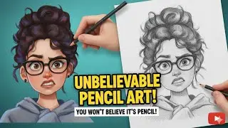 Sketching a Girl with Curly Hair ✏️ | Step by Step Drawing