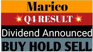 Marico Ltd Share Latest news💥Q4 Result💥Dividend Announced📉Buy Hold Sell📈