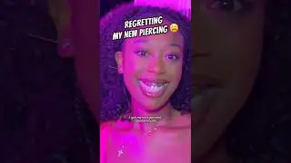 Regretting my New Piercing😩😭 #newpiercing  #piercings #torontoevents #nyxcosmetics