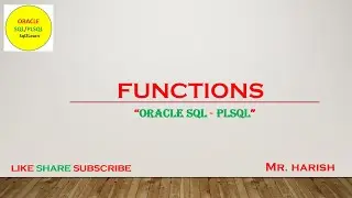 Oracle PLSQL Functions