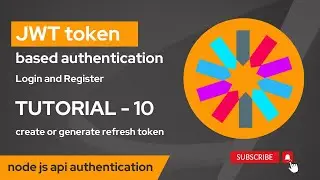 create or generate refresh token | jwt token based node js api authentication