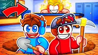 Kopeme OBŘÍ TUNEL ze ŠKOLY v Roblox Dig Out of Detention