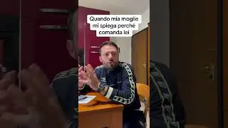 Quando mia moglie mi spiega perch&eacute; comanda lei #moglie #marito #ridere #risate #barzelletta #napoli