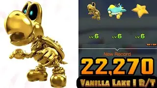 DRY BONES (GOLD) LV6 | [Ranked] Vanilla Lake 1 R/T with a lot of coins |&nbsp;Mario Kart TRICK Tour
