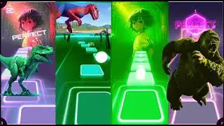 #Coffin dance tile hop beats fighting beetwen dinosaur and king kong
