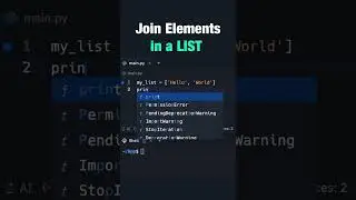Join Elements in a List  #softlinks #python #softwaredevelopment #html #softwareengineering