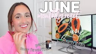 JUNE MONTHLY RESET//monthly favorites, personal & business goals