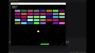 OpenGL Brick Breaker Game | Python Project