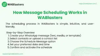 Schedule WhatsApp Messages Easily with WABlasters