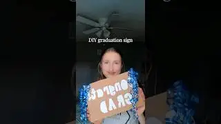 Make a DIY Graduation Party Sign With me 🖌📁 #shorts #art #graduation