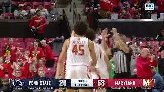 Darius Adams OFF BALANCE FOR THREE vs. Penn State | Maryland Basketball