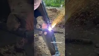 Bucket base replacement and reinforcement  #auto #mechanic #automotive #mechaniclife #mechanicsteve