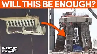 Massive Plumbing Installed for the OLM Deluge Plate | SpaceX Boca Chica