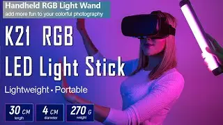 Weeylite K21 RGB LED Light Stick / Wand a special effects glamor portrait mobile studio video light