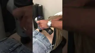 Hypervolt massager gun for low back