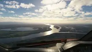 Beautiful Portland International Airport (KPDX) USA /Landing/Cockpit View 🪟 Airbus A310-300