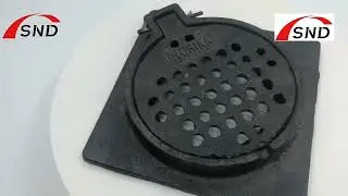slanted and optimized openings cast iron gully grate with self-cleaning design