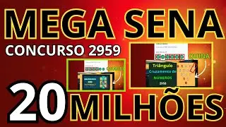 MEGA-SENA 2959: R$ 20 MILH&Otilde;ES! DEZENAS QUENTES, SOMA DA DATA E PALPITES QUE PODEM SURPREENDER!