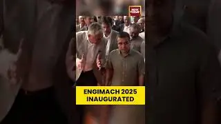 #GujaratDyCM #HarshSanghavi inaugurates the 17th #Engimach2025exhibition in #Gandhinagar | #shorts