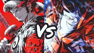 Trafalgar Law R  Vs  Jinbe B - meta op14