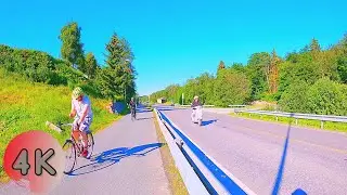 【4K】Walking Tour Trondheim (NORWAY) | Cars & Stream Backgrounds ASMR | Beautiful Summer Walk Tour