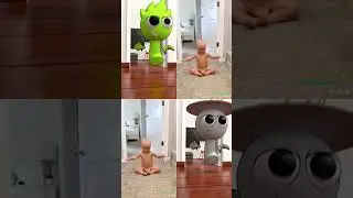 Cut Dance With Baby Sprunki Comparison🤭 #shorts