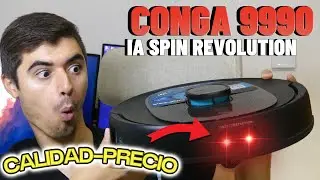 Este ROBOT ASPIRADOR es muy BUENO 💥 Conga 9990 IA SPIN REVOLUTION ULTRA POWER