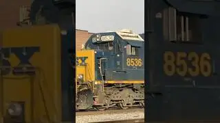 CSX EMD Trio lite power! #csx #railroad #railway #railfanning #shorts