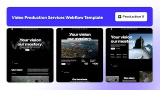 Video Production Services Website Template | Production X - BRIX Templates