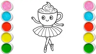 Ballerina Cappuccina Drawing, Painting & Coloring For Kids and Toddlers_ Easy Art