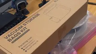 Elegoo vacuum bags for filament storage - unboxing and first use