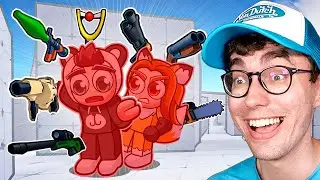 WYGRYWAM KAŻDĄ BRONIĄ PO KOLEI z MŁODSZYM RODZEŃSTWEM w Roblox Rivals!