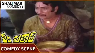 Veera Pratap Telugu Movie || Rallapalli Best Comedy Scene || Mohan Babu, Madhavi