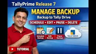 Tally Prime Release 7: Schedule, Alter, Pause & Delete Backup Easily! #TallyPrime #TallyBackup