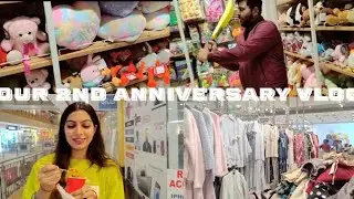 Our 2nd Anniversary vlog♥️🎊🧿 || shopping 🛍 ||movie 🎬 || dinner 🍱|| #familyvlog #love @monikaloverana