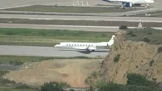 GainJet Gulfstream G700 take off Athens Airport