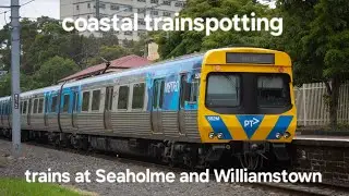 coastal trainspotting: trains at Seaholme and Williamstown